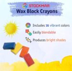 Stockmar Beeswax Block Crayons, Set of 16 - Image 7