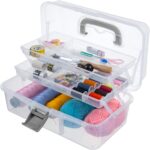 13 Inch Transparent Plastic Empty Multipurpose Storage Box - Image 6