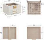 Jewelry Box Organizer with Glass Lid - Image 7