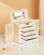 Homde Synthetic Leather Huge Jewelry Box - Image 6