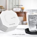 UMIRRO Absorbent Coasters for Drinks with Holder - Image 2