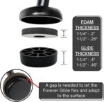 Wrought Iron Patio Furniture Feet Cap Glides - Image 4