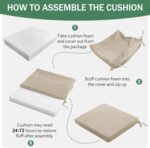 Outdoor Chair Cushions Set of 4 - Image 8