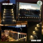 SOLPEX Solar Deck Lights Outdoor 16 Pack - Image 5