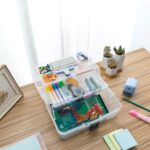 13 Inch Transparent Plastic Empty Multipurpose Storage Box - Image 3