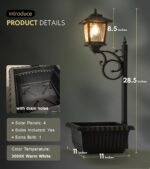 PASAMIC 2 in 1 Outdoor Flower Pots for Real or Fake Flowers - Image 2