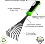 Garden Guru Hand Rake Soil Tiller Tool - Image 3