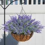 Artificial Faux Outdoor Hanging Flowers Plants Basket