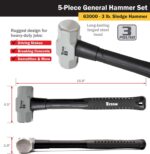 Titan 63125 5-Piece Hammer Set - Image 5