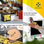 Cork Coasters for Drinks with Metal Holder - 16 Pcs Round 4 inch - Image 2