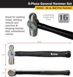 Titan 63125 5-Piece Hammer Set - Image 2