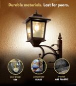 PASAMIC 2 in 1 Outdoor Flower Pots for Real or Fake Flowers - Image 4