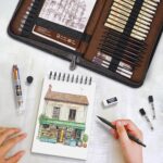 Nicpro 58PCS Art Drawing Supplies Kit in Leather Case - Image 6
