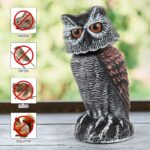 HEDOC 2 Pack Fake Owl Decoys to Scare Birds Away - Image 5