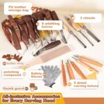 Premium Professional Wood Carving Kit - 28pcs - Image 3