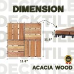 Acacia Wood Decking Tiles 9PCS - Image 8