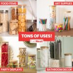 EatNeat 4‑Piece Glass Canister Set with Airtight Bamboo Lids - Image 6