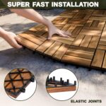 Acacia Wood Decking Tiles 9PCS - Image 5