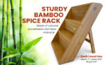 Bamboo Spice Rack and Organizer - Image 4